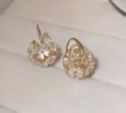 Rhinestone Cluster Earring