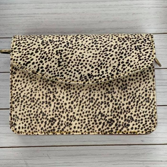 Dot Fur Crossbody Purse