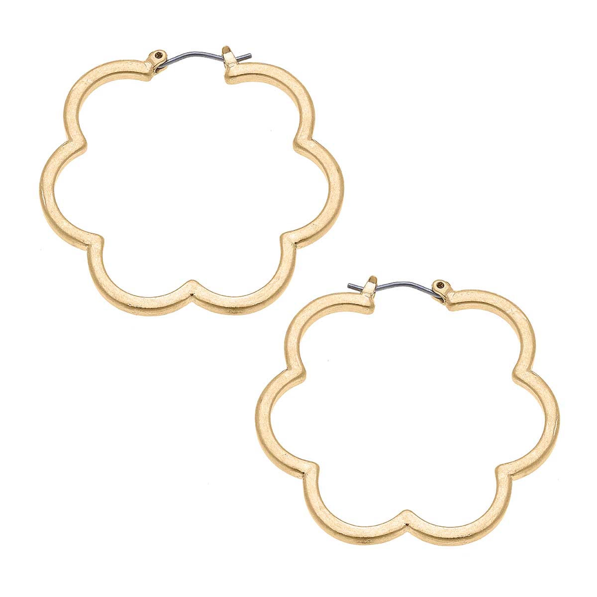 Scalloped Hoop Earrings