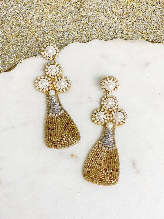 Bubbly Champagne Earrings