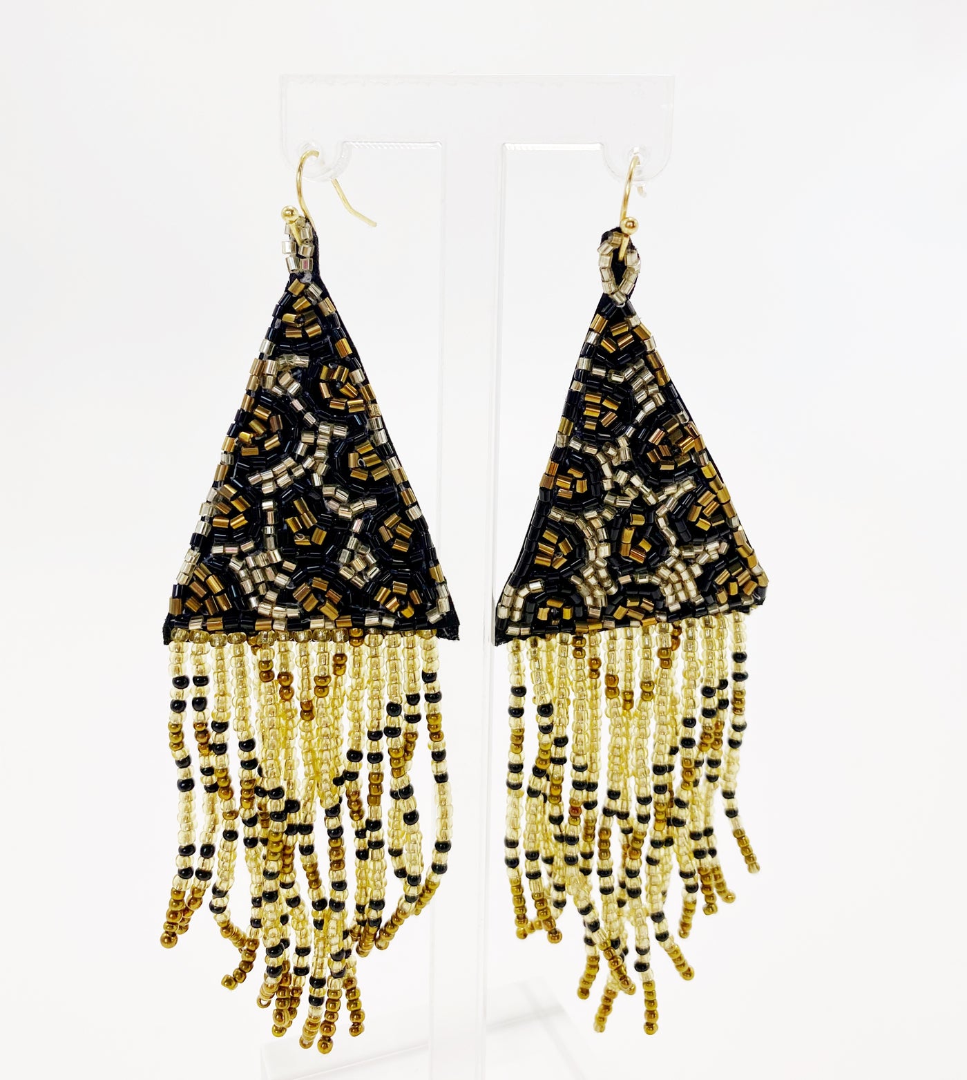 Beaded Leopard Earrings