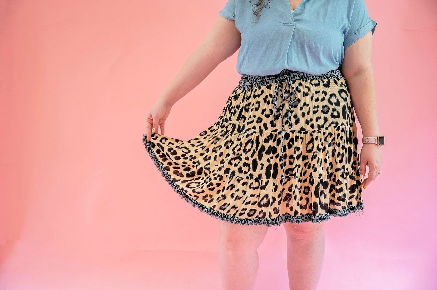 Animal Print Skirt - PLUS