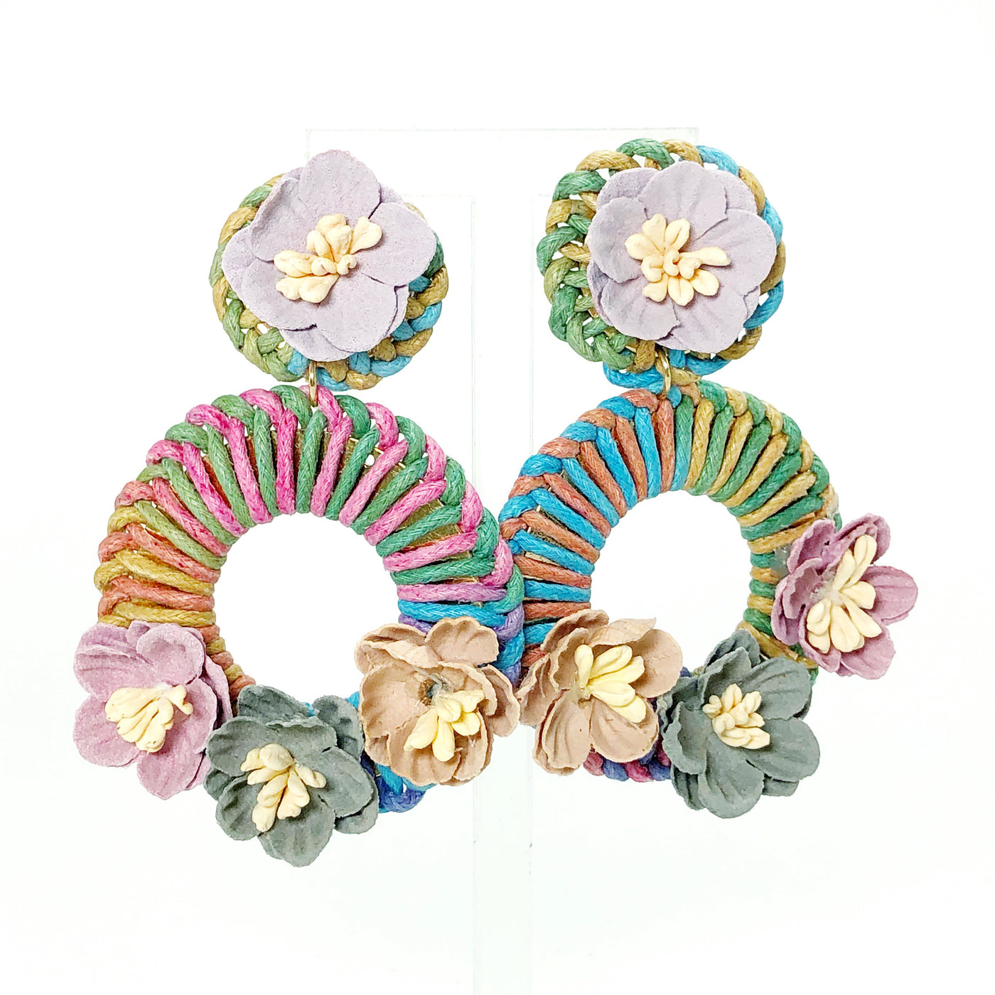 Muted Floral Earrings