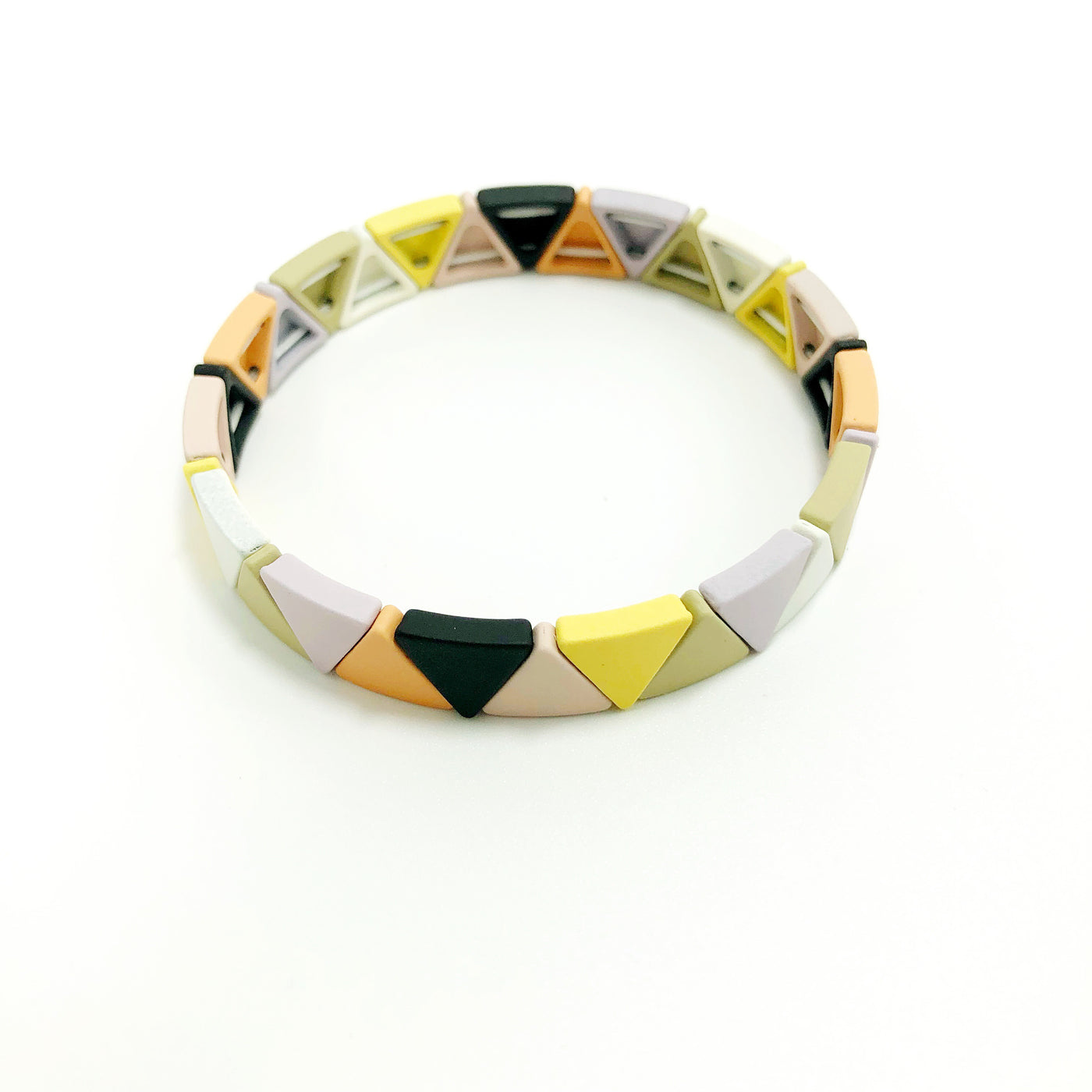 Muted Rainbow Triangle Bracelet