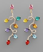 Colorful Christmas Light Earrings