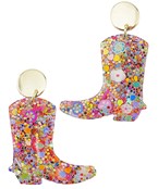 Sparkly Cowboy Boot Earrings