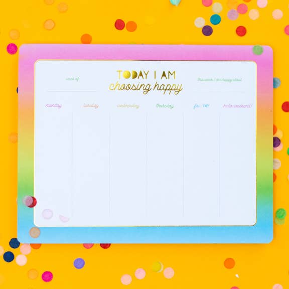 Notepad- Weekly Planner Today I Am Choosing Happy