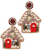 Gingerbread House Earrings