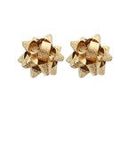 Gold Gift Bow Earrings