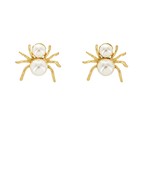 Pearl Spider Earrings